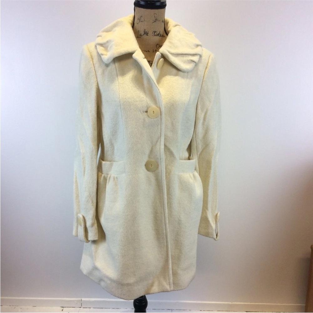 Siena Studio Ivory Coat Women’s Size Medium Long